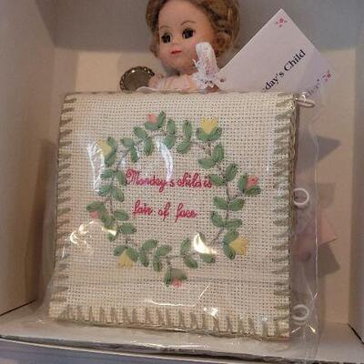 Lot 3: Vintage New Stock MADAME ALEXANDER Monday's Child 8" Doll