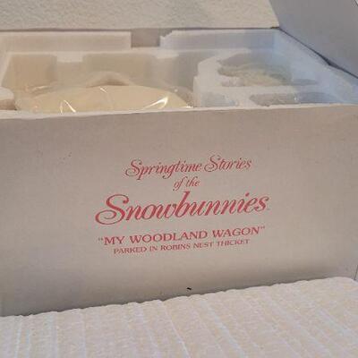 Lot 20: Vintage New Stock Dept. 56 SNOWBABIES My Woodland Wagon Collectible 