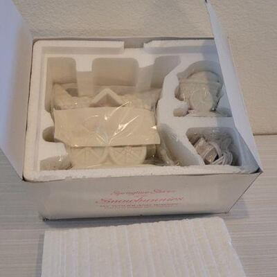 Lot 20: Vintage New Stock Dept. 56 SNOWBABIES My Woodland Wagon Collectible 