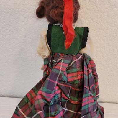 Lot 25: Vintage Wood Doll w/ Original Outfit