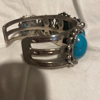 Faux Turquoise Cuff bracelet