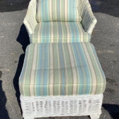 241 Wicker Armchair and Ottoman 