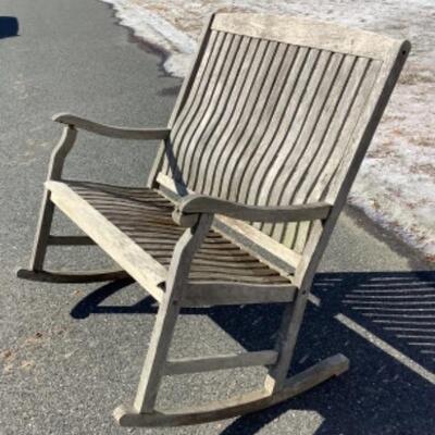 243 Wooden Rocking Bench 
