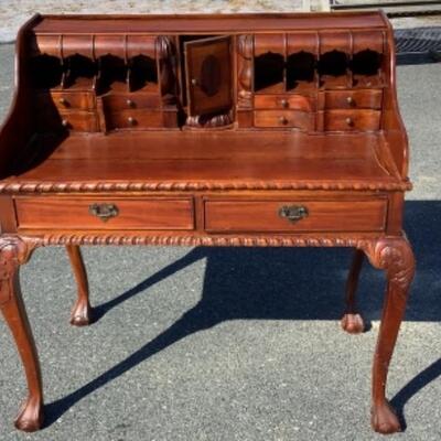 245 Chippendale Mahogany Writing Desk