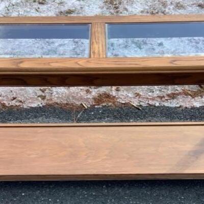248 Wooden Glass top Sofa Table 