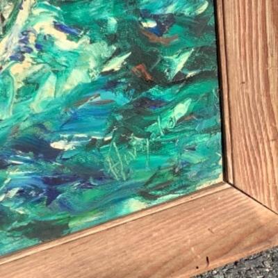 267 Original Oil of Sailboat 