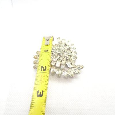 Gorgeous Signed Baguette Rhinestone Brooch - Kramer New York 