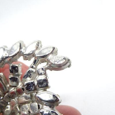 Gorgeous Signed Baguette Rhinestone Brooch - Kramer New York 