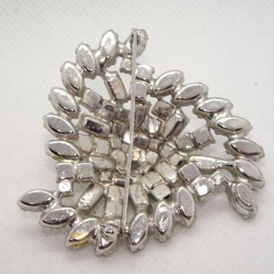 Gorgeous Signed Baguette Rhinestone Brooch - Kramer New York 