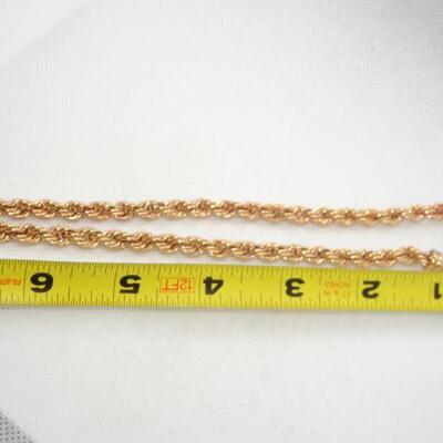 Bronze Plated Gold Rope Chain 