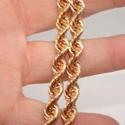 Bronze Plated Gold Rope Chain 