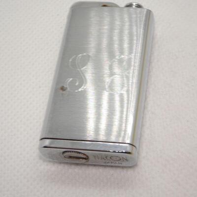 Silver & Gold Etched Lighter Fancy Floral 