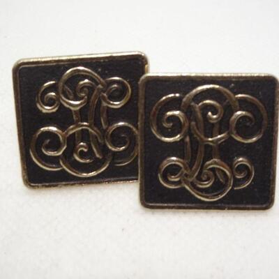 1970's Men's Monogrammed Cufflinks 