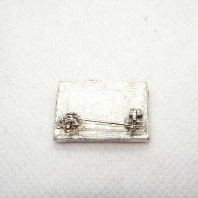 Red White Blue Rhinestone Pin 