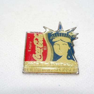 COCA COLA LIBERTY CENTENNIAL FOUNDING SPONSOR PIN