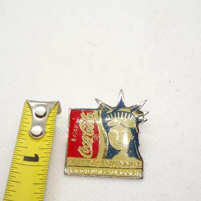 COCA COLA LIBERTY CENTENNIAL FOUNDING SPONSOR PIN