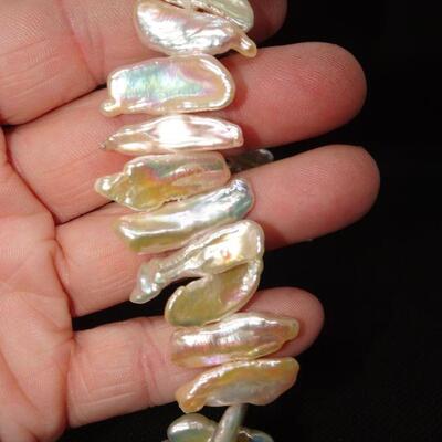 Freshwater Pearls & Silver Tone Bracelet - Never Worn
