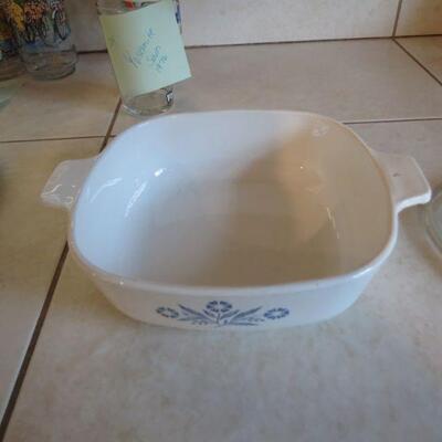 Vintage Corning Blue Cornflower Casserole Dish with Lid 7 x 9 inches - Item # 126