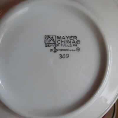 Lot of 14 Pieces Syracuse Mayer China Mugs Bowls Planter Vase - Item # 129