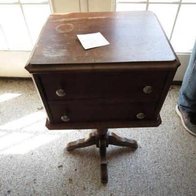 Vintage Table 29 inches Tall and 16 1/2 x 14 top - Item # 155
