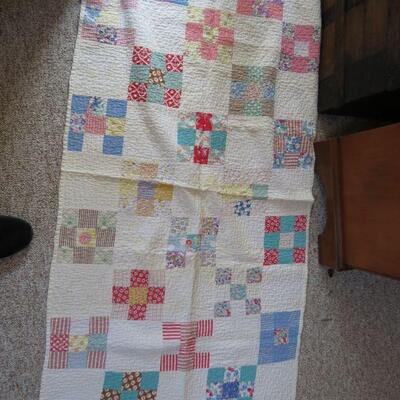 Vintage Quilt 59 x 34 - Item # 163