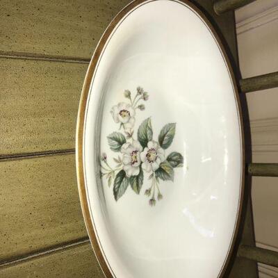 Vintage 5463 by Nortake China Oval Serving Bowl 10 1/2 x 7  - Item #205