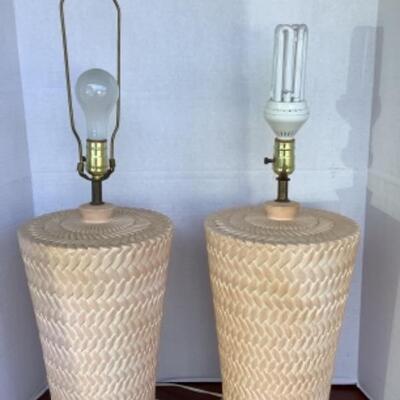 289 Pair of Pottery Lamps