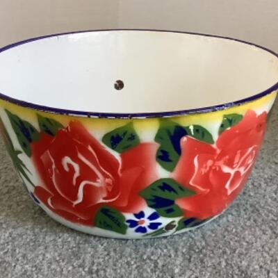 312 Vintage Ominira Yatomi Nigerian Enamelware Bowl