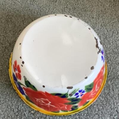 312 Vintage Ominira Yatomi Nigerian Enamelware Bowl