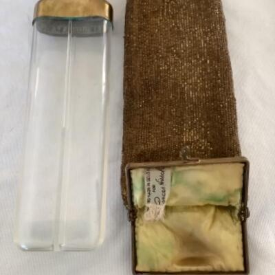330 Vintage Frances Hirsch Beaded Flask