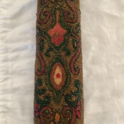 330 Vintage Frances Hirsch Beaded Flask