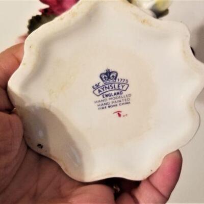 Lot #67  Aynsley Floral Bouquet and Decorated Porcelain Dish