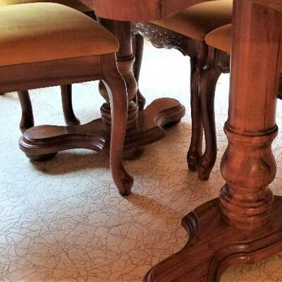 Lot #70  Mid-Century Cane Back Dining Room Set  