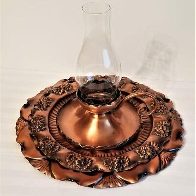 Lot #73  Mid Century Copper Decor Lot - 3 pieces