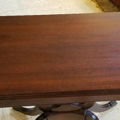 Lot #75  Nice Vintage Lyre Base Game Table