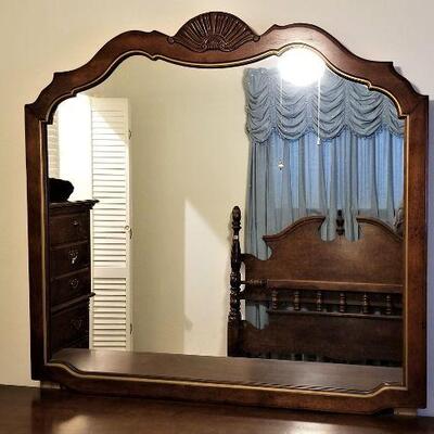 Lot #91  Bedroom Dresser with Mirror - good condition.