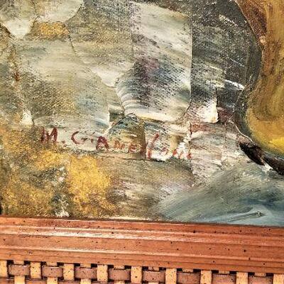 Lot #92  Wonderful Oil on Canvas Impressionist Painting by Listed Artist - Fresh to Market!