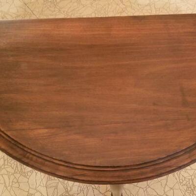 Lot #96  Classic vintage Demi-lune table
