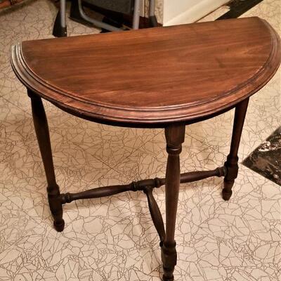 Lot #96  Classic vintage Demi-lune table