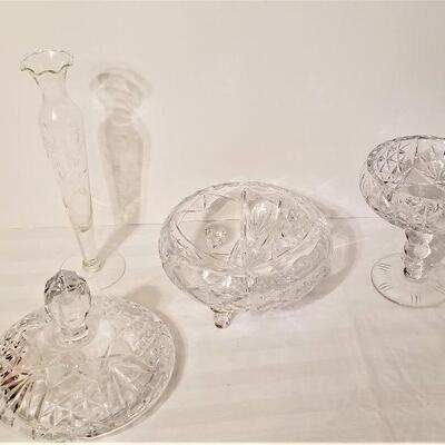 Lot #101  Lead Crystal Lot - Three pieces