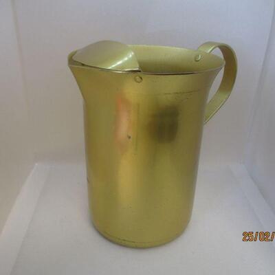 Lot 4 - Aluminum Water Pitcher w/Ice Lip