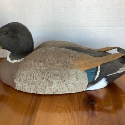 368 Hand Carved Mallard Duck Decoy Small Sand Piper Duck Decor