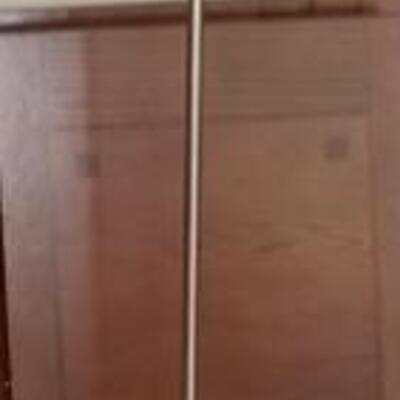 399 Mid Century Style Floor Lamp with Glass Lamp Shade
