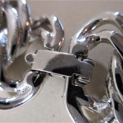 Monet Silver Vintage Chain Link Choker 