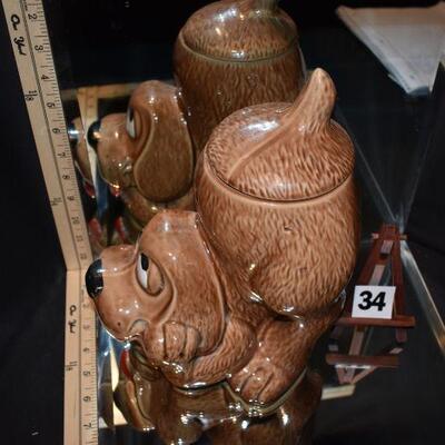 1970's McCoy Thinking Puppy Cookie Jar 