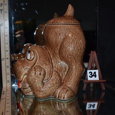 1970's McCoy Thinking Puppy Cookie Jar 