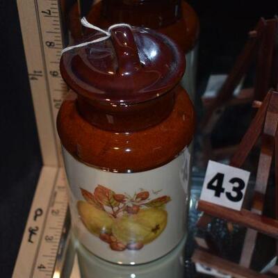 1973 McCoy Canister Fruit Festival with Lid 