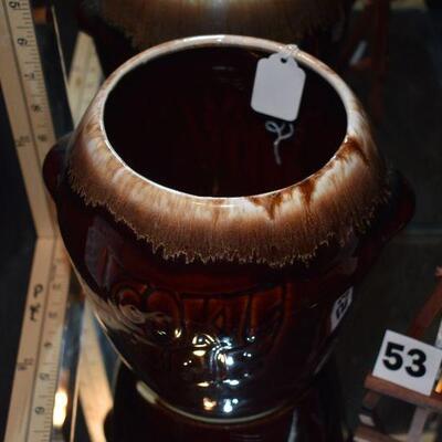 McCoy Cookie Jug Brown Drip 