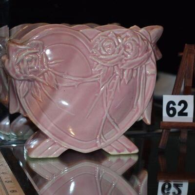 1940 McCoy Heart Vase 