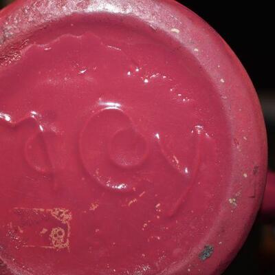 McCoy 2-Handled Dark Pink Vase 